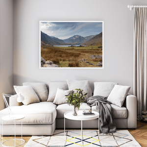 Nua Photography Print Ogwen Valley and Tryfan Mountain, Snowdonia, Wales Ogwen Valley and Tryfan Mountain Snowdonia Print | Nua Photography