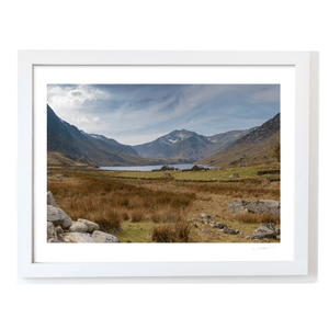 Nua Photography Print Ogwen Valley and Tryfan Mountain, Snowdonia, Wales Ogwen Valley and Tryfan Mountain Snowdonia Print | Nua Photography