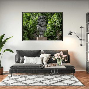 ossian-bust-sculpture-garden-greenery BFW