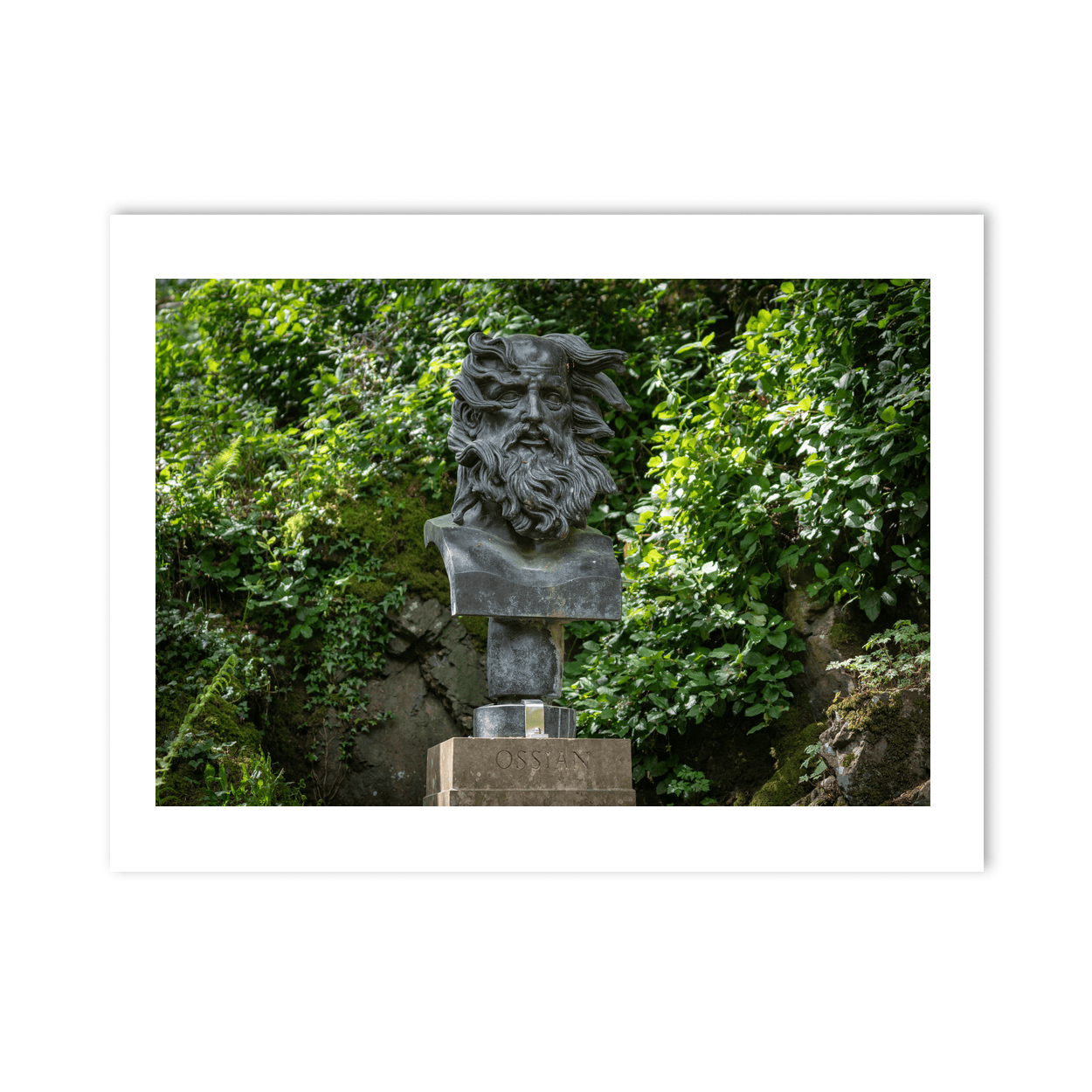 ossian-bust-sculpture-garden-greenery PM