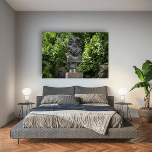 ossian-bust-sculpture-garden-greenery Pano