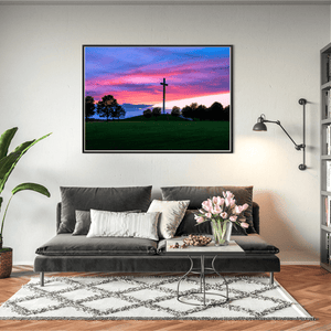 Nua Photography Print Papal Cross Phoenix Park Dramatic Sunset, Dublin City Papal Cross Phoenix Park Sunset Print | Nua Photography