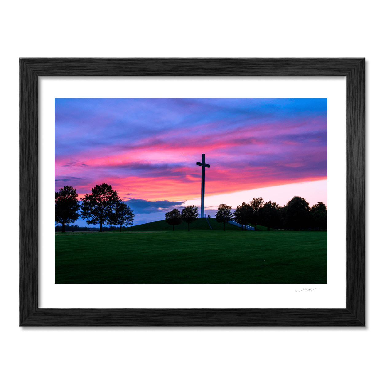 Nua Photography Print Papal Cross Phoenix Park Dramatic Sunset, Dublin City Papal Cross Phoenix Park Sunset Print | Nua Photography
