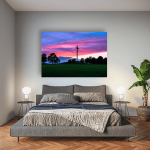 Nua Photography Print Papal Cross Phoenix Park Dramatic Sunset, Dublin City Papal Cross Phoenix Park Sunset Print | Nua Photography