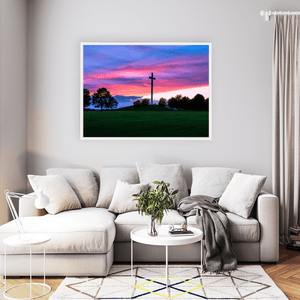 Nua Photography Print Papal Cross Phoenix Park Dramatic Sunset, Dublin City Papal Cross Phoenix Park Sunset Print | Nua Photography