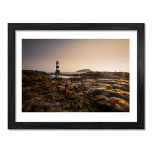 Nua Photography Print Penmon Lighthouse at Golden Hour with Puffin Island, Anglesey, Wales Penmon Lighthouse Golden Hour Puffin Island Print | Nua Photography