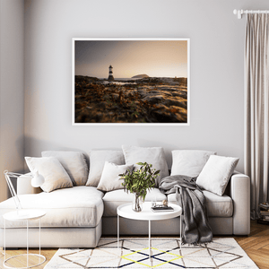 Nua Photography Print Penmon Lighthouse at Golden Hour with Puffin Island, Anglesey, Wales Penmon Lighthouse Golden Hour Puffin Island Print | Nua Photography