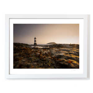 Nua Photography Print Penmon Lighthouse at Golden Hour with Puffin Island, Anglesey, Wales Penmon Lighthouse Golden Hour Puffin Island Print | Nua Photography
