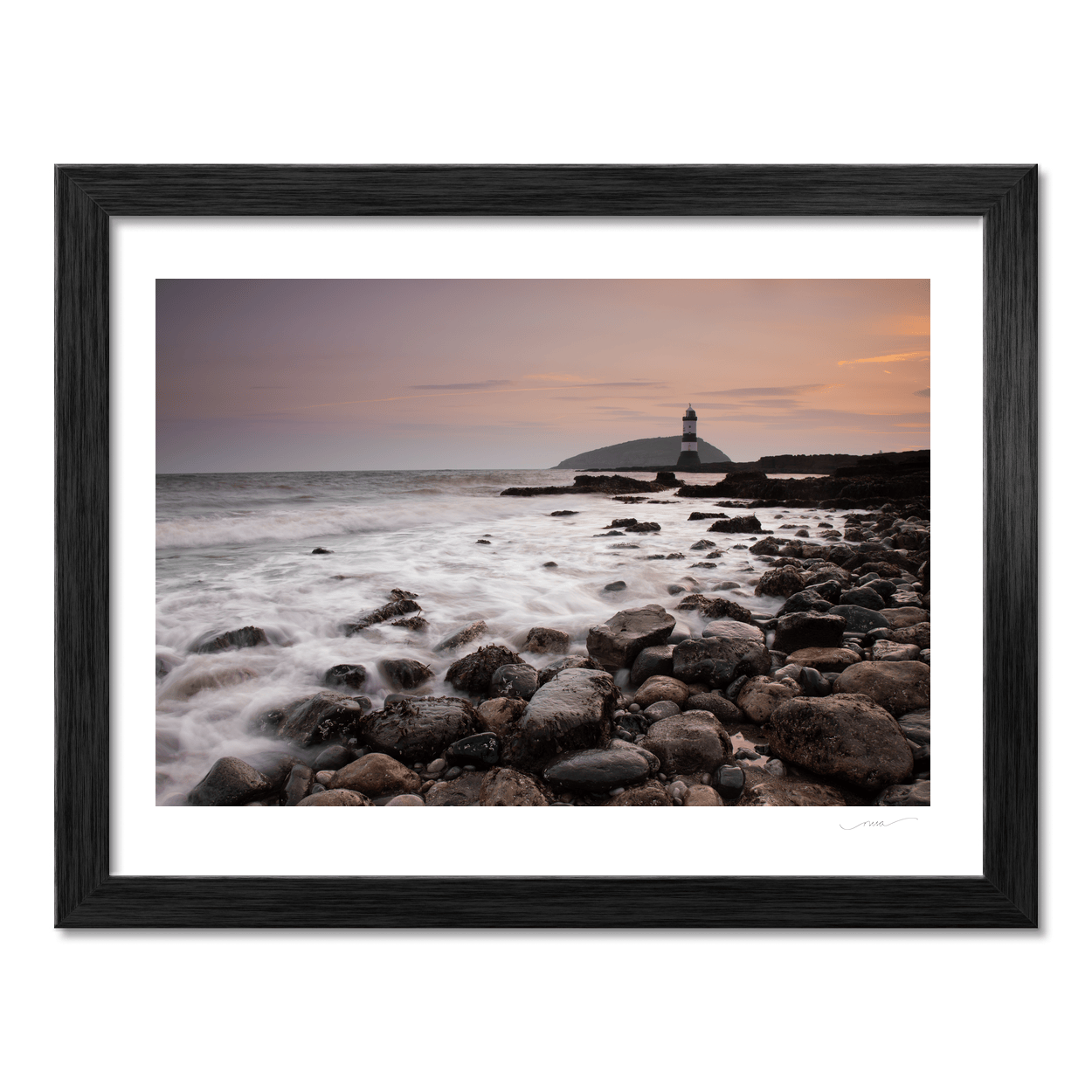 Nua Photography Print Penmon Lighthouse at Sunset, Anglesey, Wales Penmon Lighthouse Sunset Anglesey Wales Print | Nua Photography