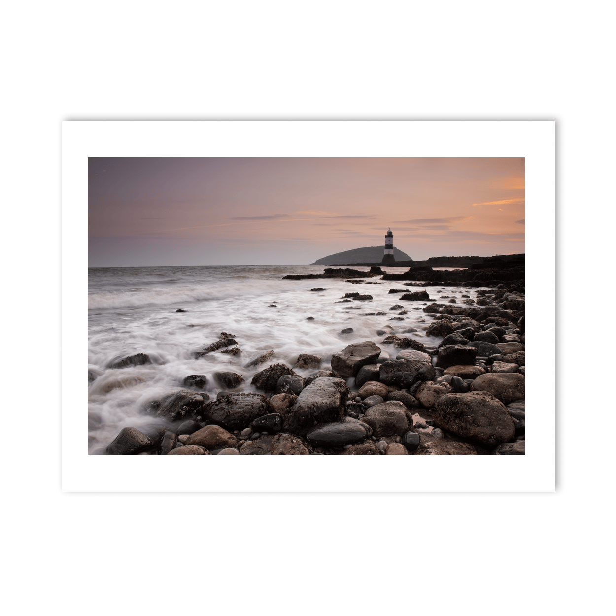 Nua Photography Print Penmon Lighthouse at Sunset, Anglesey, Wales Penmon Lighthouse Sunset Anglesey Wales Print | Nua Photography