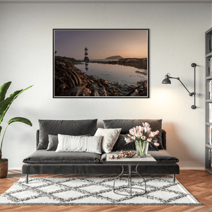Nua Photography Print Penmon Lighthouse at Sunset with Puffin Island, Anglesey, Wales Penmon Lighthouse Sunset Puffin Island Print | Nua Photography