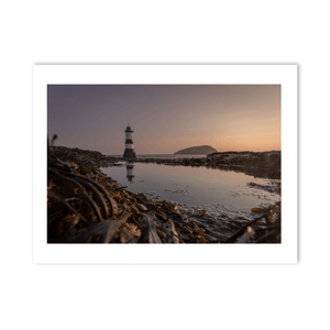Nua Photography Print Penmon Lighthouse at Sunset with Puffin Island, Anglesey, Wales Penmon Lighthouse Sunset Puffin Island Print | Nua Photography