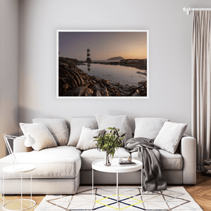 Nua Photography Print Penmon Lighthouse at Sunset with Puffin Island, Anglesey, Wales Penmon Lighthouse Sunset Puffin Island Print | Nua Photography