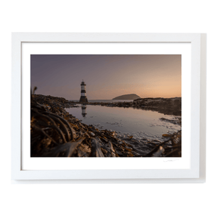 Nua Photography Print Penmon Lighthouse at Sunset with Puffin Island, Anglesey, Wales Penmon Lighthouse Sunset Puffin Island Print | Nua Photography