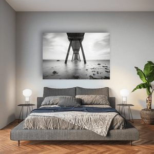 pier-underneath-long-exposure-black-white Pano