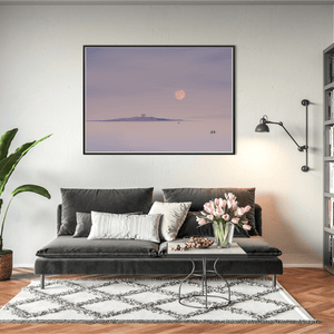 Nua Photography Print Pink Moon Rising Over Shenick Island, Skerries Co. Dublin Pink Moon Over Shenick Island Skerries | Nua Photography