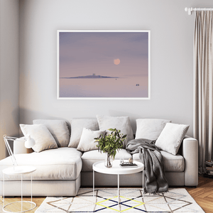 Nua Photography Print Pink Moon Rising Over Shenick Island, Skerries Co. Dublin Pink Moon Over Shenick Island Skerries | Nua Photography