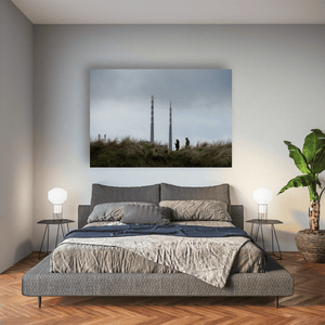 Nua Photography Print Poolbeg Chimneys from Sandymount Dunes, Dublin City Poolbeg Chimneys from Sandymount Dunes Print | Nua Photography