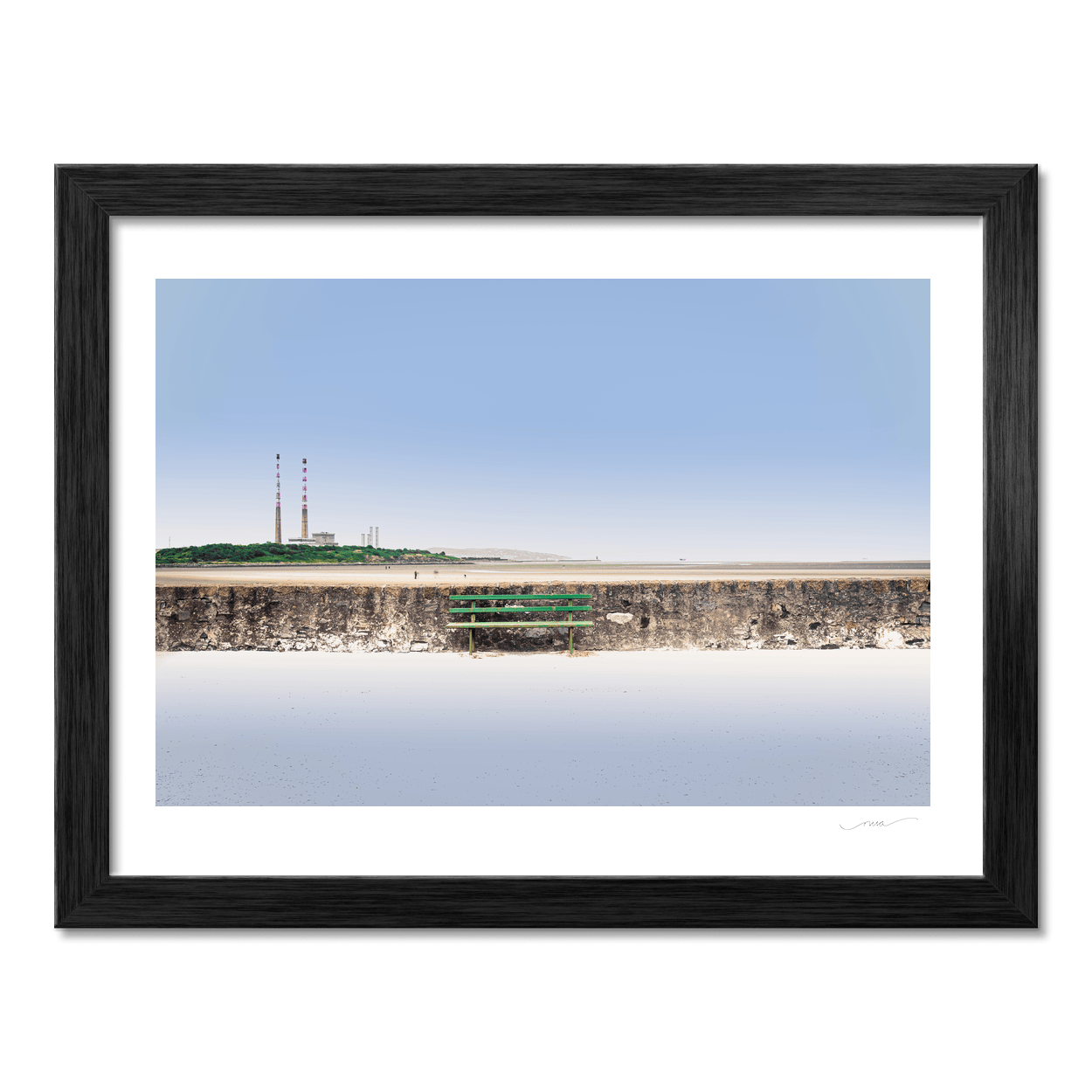 poolbeg-chimneys-sandymount-green-bench-seawall PM