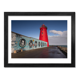 Nua Photography Print Poolbeg Lighthouse and Late Late Toy Show Mural, Dublin City Poolbeg Lighthouse Late Late Toy Show Mural Print | Nua Photography
