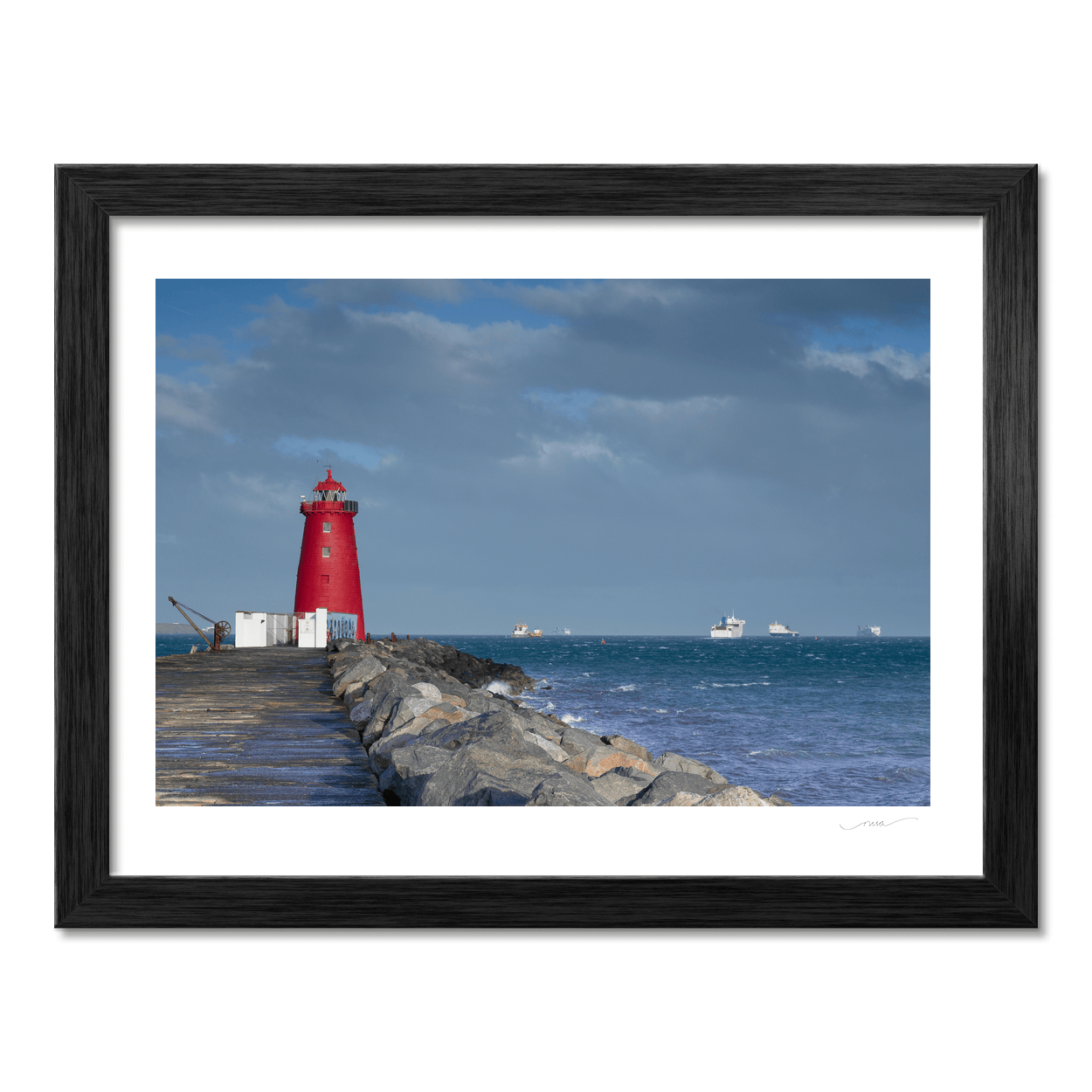 Nua Photography Print Poolbeg Lighthouse on the Great South Wall, Dublin Bay Poolbeg Lighthouse Great South Wall Print | Nua Photography