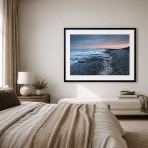Nua Photography Print Portmarnock Beach Rocky Shore at Sunset, Co. Dublin Portmarnock Beach Sunset Print | Nua Photography