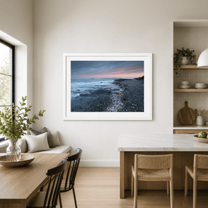Nua Photography Print Portmarnock Beach Rocky Shore at Sunset, Co. Dublin Portmarnock Beach Sunset Print | Nua Photography