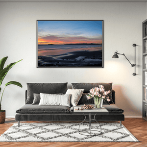 Nua Photography Print Portmarnock Beach Sunset Reflections with Howth Head, Co. Dublin Portmarnock Beach Sunset Print | Nua Photography