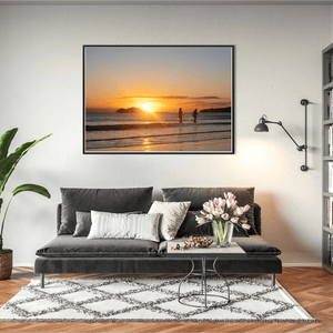 Nua Photography Print Portmarnock Swimmers at Sunset, Co. Dublin Portmarnock Swimmers at Sunset Print | Nua Photography