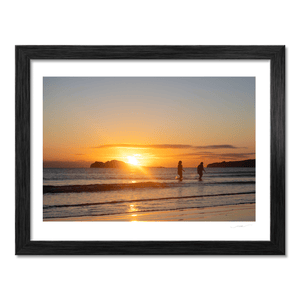 Nua Photography Print Portmarnock Swimmers at Sunset, Co. Dublin Portmarnock Swimmers at Sunset Print | Nua Photography