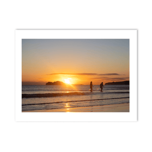 Nua Photography Print Portmarnock Swimmers at Sunset, Co. Dublin Portmarnock Swimmers at Sunset Print | Nua Photography