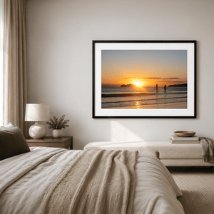 Nua Photography Print Portmarnock Swimmers at Sunset, Co. Dublin Portmarnock Swimmers at Sunset Print | Nua Photography