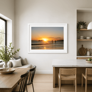 Nua Photography Print Portmarnock Swimmers at Sunset, Co. Dublin Portmarnock Swimmers at Sunset Print | Nua Photography