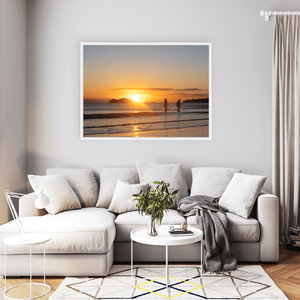 Nua Photography Print Portmarnock Swimmers at Sunset, Co. Dublin Portmarnock Swimmers at Sunset Print | Nua Photography