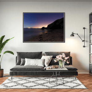 Nua Photography Print Portrane Beach Towards the City Lights Under a Starry Sky, Co. Dublin Portrane Beach City Lights Starry Night | Nua Photography
