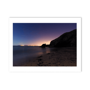 Nua Photography Print Portrane Beach Towards the City Lights Under a Starry Sky, Co. Dublin Portrane Beach City Lights Starry Night | Nua Photography