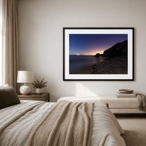 Nua Photography Print Portrane Beach Towards the City Lights Under a Starry Sky, Co. Dublin Portrane Beach City Lights Starry Night | Nua Photography
