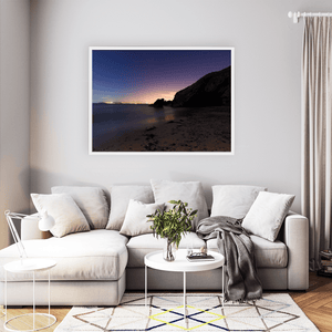 Nua Photography Print Portrane Beach Towards the City Lights Under a Starry Sky, Co. Dublin Portrane Beach City Lights Starry Night | Nua Photography