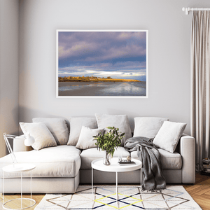 Nua Photography Print Portrane Beach Evening Light with Martello Tower, Co. Dublin Portrane Beach Evening Light Print | Nua Photography