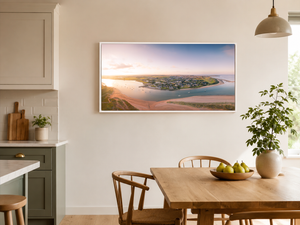 portrane-beach-rogerstown-estuary-aerial-sunset WF-Kitchen