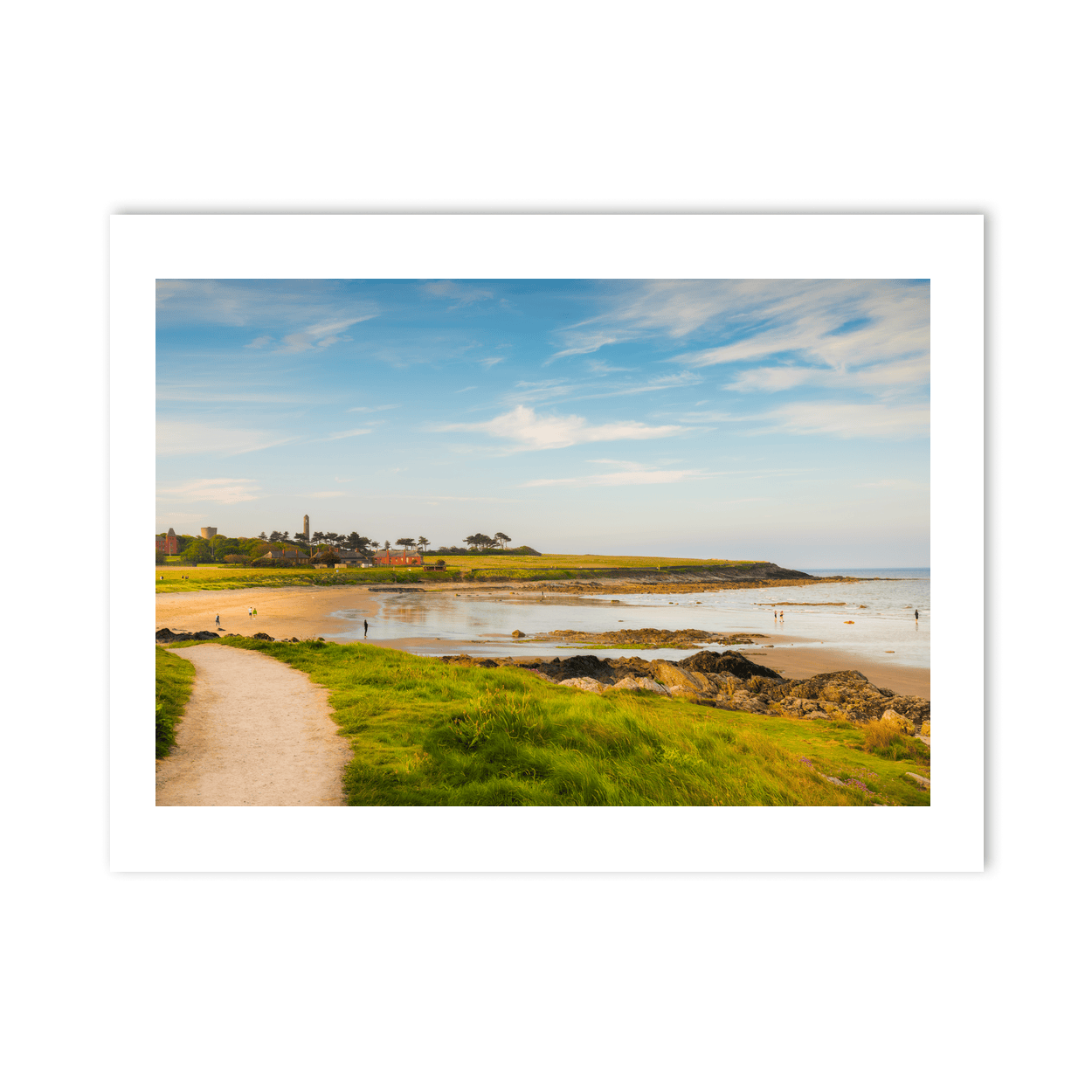Nua Photography Print Portrane Beach Summer Evening with Martello Tower, Co. Dublin Portrane Beach Summer Evening Print | Nua Photography
