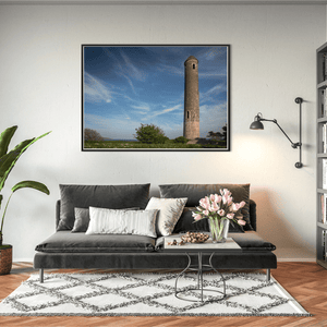 Nua Photography Print Portrane Round Tower Against Blue Sky, Co. Dublin Portrane Round Tower Blue Sky Print | Nua Photography