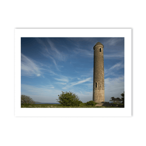 Nua Photography Print Portrane Round Tower Against Blue Sky, Co. Dublin Portrane Round Tower Blue Sky Print | Nua Photography