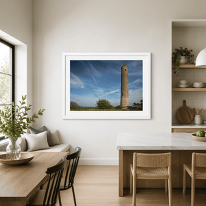 Nua Photography Print Portrane Round Tower Against Blue Sky, Co. Dublin Portrane Round Tower Blue Sky Print | Nua Photography