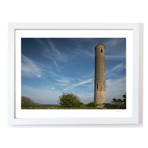 Nua Photography Print Portrane Round Tower Against Blue Sky, Co. Dublin Portrane Round Tower Blue Sky Print | Nua Photography
