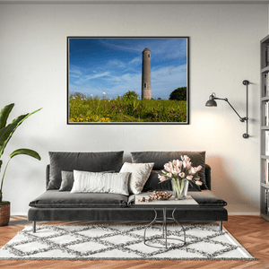 Nua Photography Print Portrane Round Tower with Summer Wildflowers, Co. Dublin Portrane Round Tower Summer Wildflowers | Nua Photography