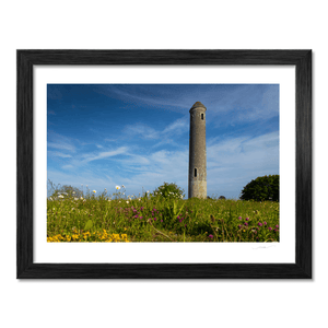 Nua Photography Print Portrane Round Tower with Summer Wildflowers, Co. Dublin Portrane Round Tower Summer Wildflowers | Nua Photography
