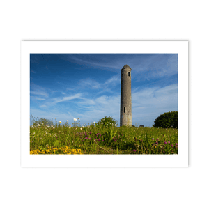 Nua Photography Print Portrane Round Tower with Summer Wildflowers, Co. Dublin Portrane Round Tower Summer Wildflowers | Nua Photography