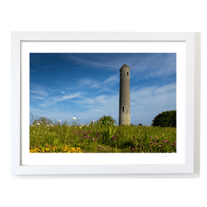 Nua Photography Print Portrane Round Tower with Summer Wildflowers, Co. Dublin Portrane Round Tower Summer Wildflowers | Nua Photography
