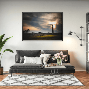 Nua Photography Print Portrane Round Tower Silhouette at Sunset, Co. Dublin Portrane Round Tower Sunset Silhouette | Nua Photography